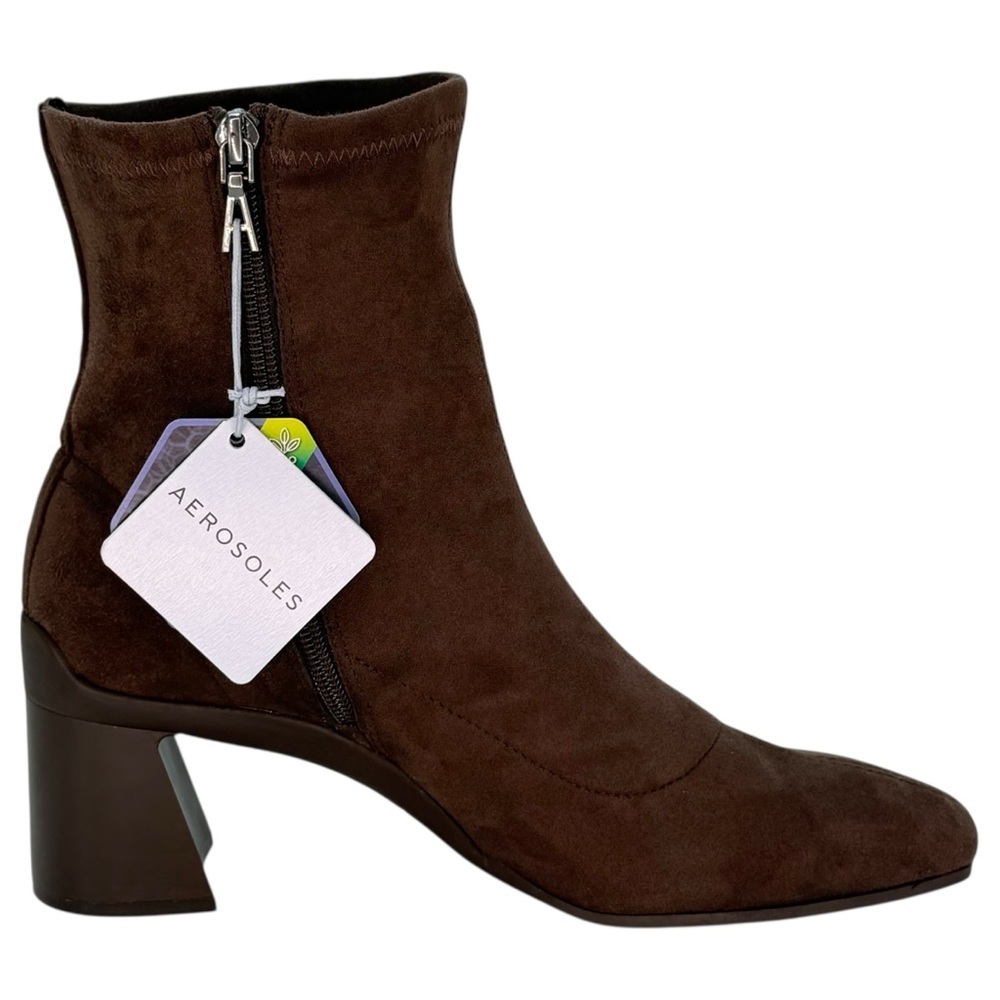 Aerosoles Corinda Brown Suede Womens Ankle Boots Size 8.5M - Picture 6 of 15
